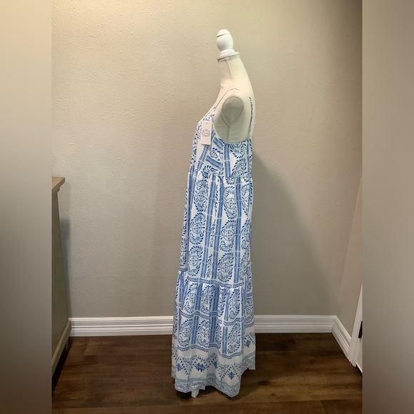 Camisa Fair Isle Floral Tiered Maxi Dress Size Large NWT - Picture 8 of 13